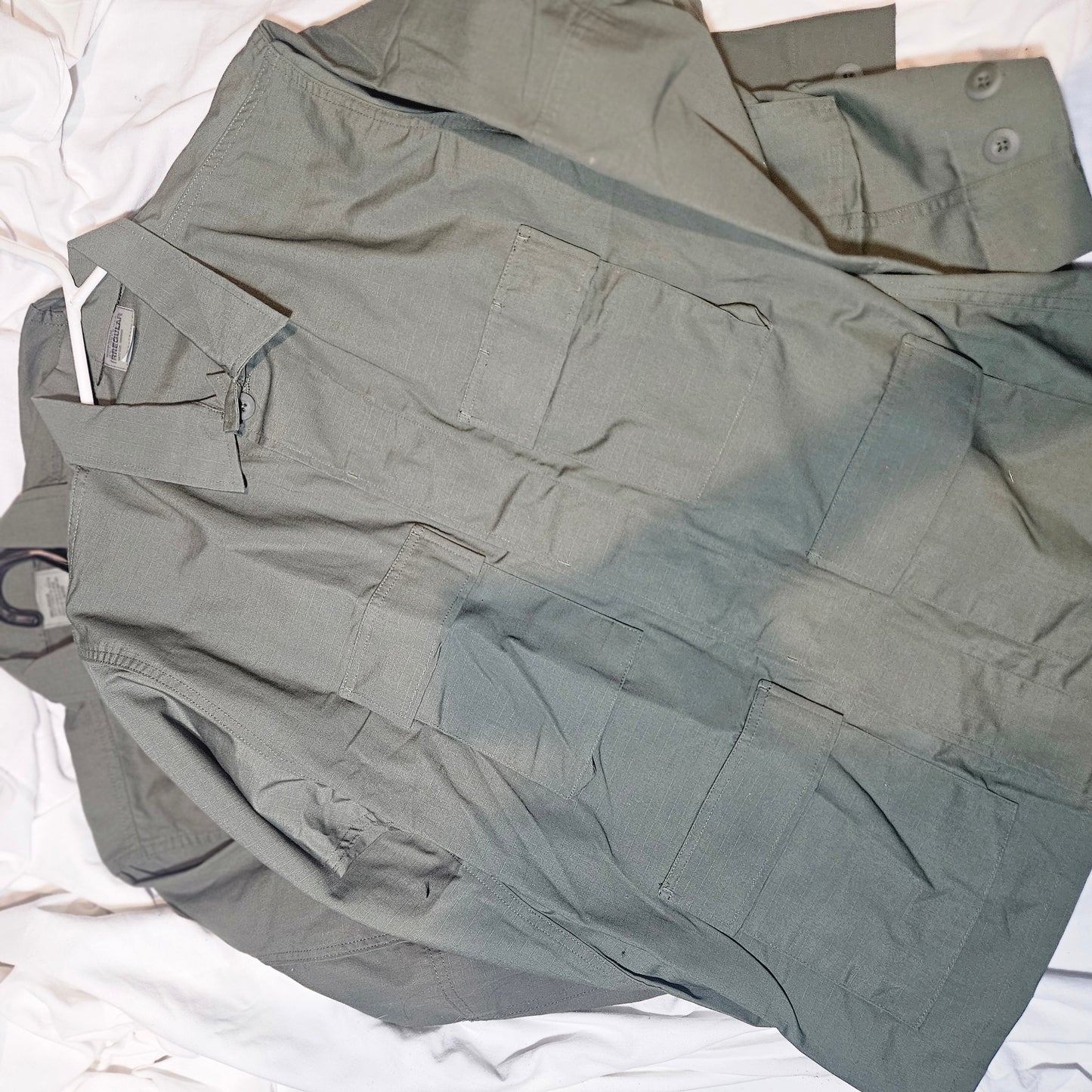 OD ripstop BDU top, surplus